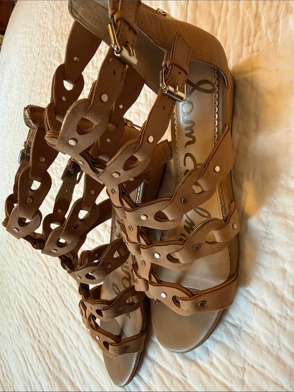 Sam Edelman Brown Multi-Strap Gladiator Sandals